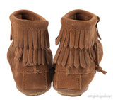 Minnetonka Double Fringe Moccasin Boots