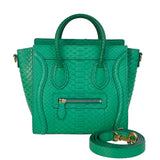 Celine Green Python Nano Luggage