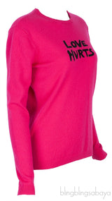 Long Hurts Fuchsia Pink Sweatshirt