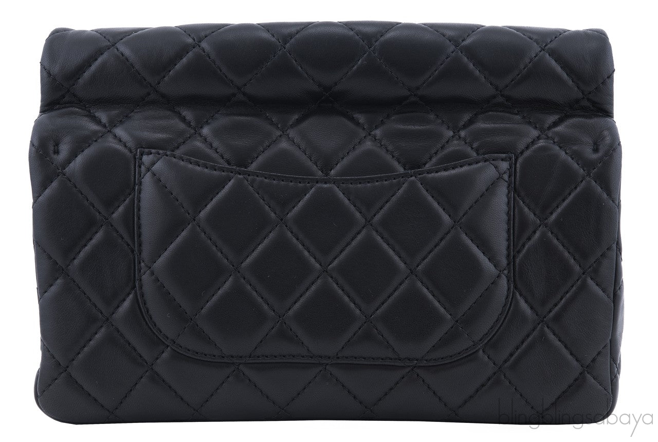 2.55 Runway Black Lambskin Clutch