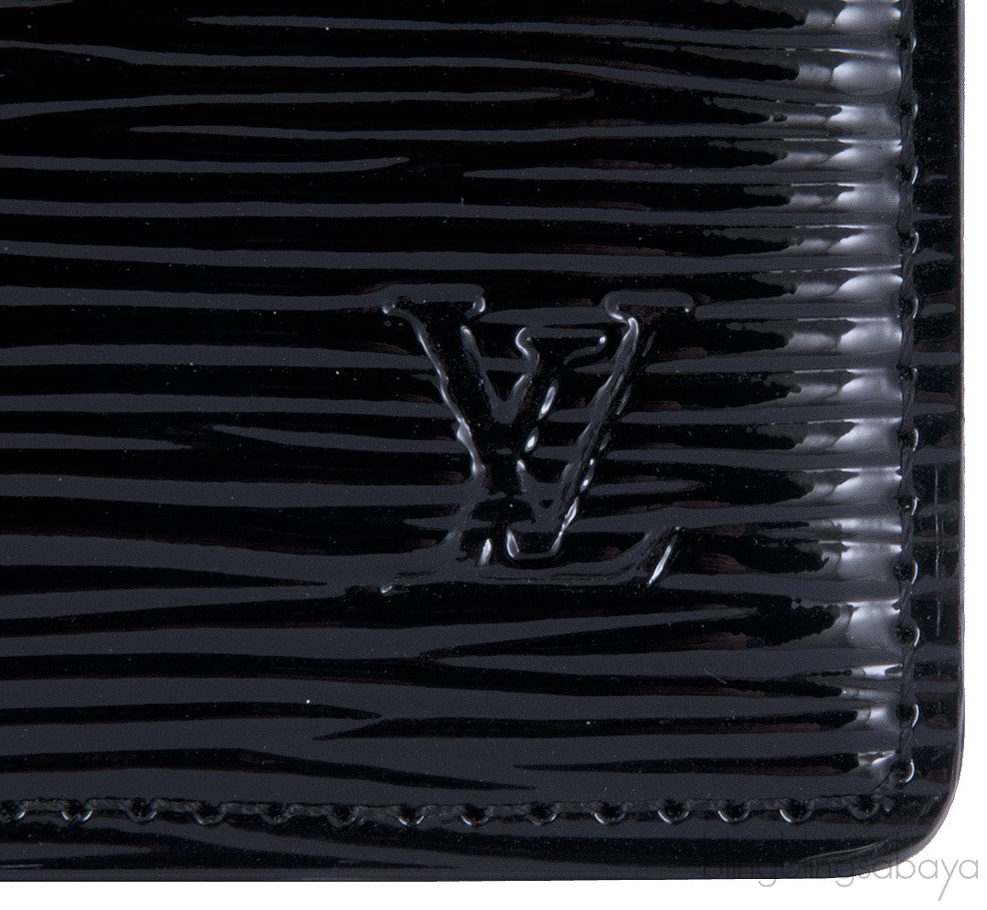 Black Epi Card Holder