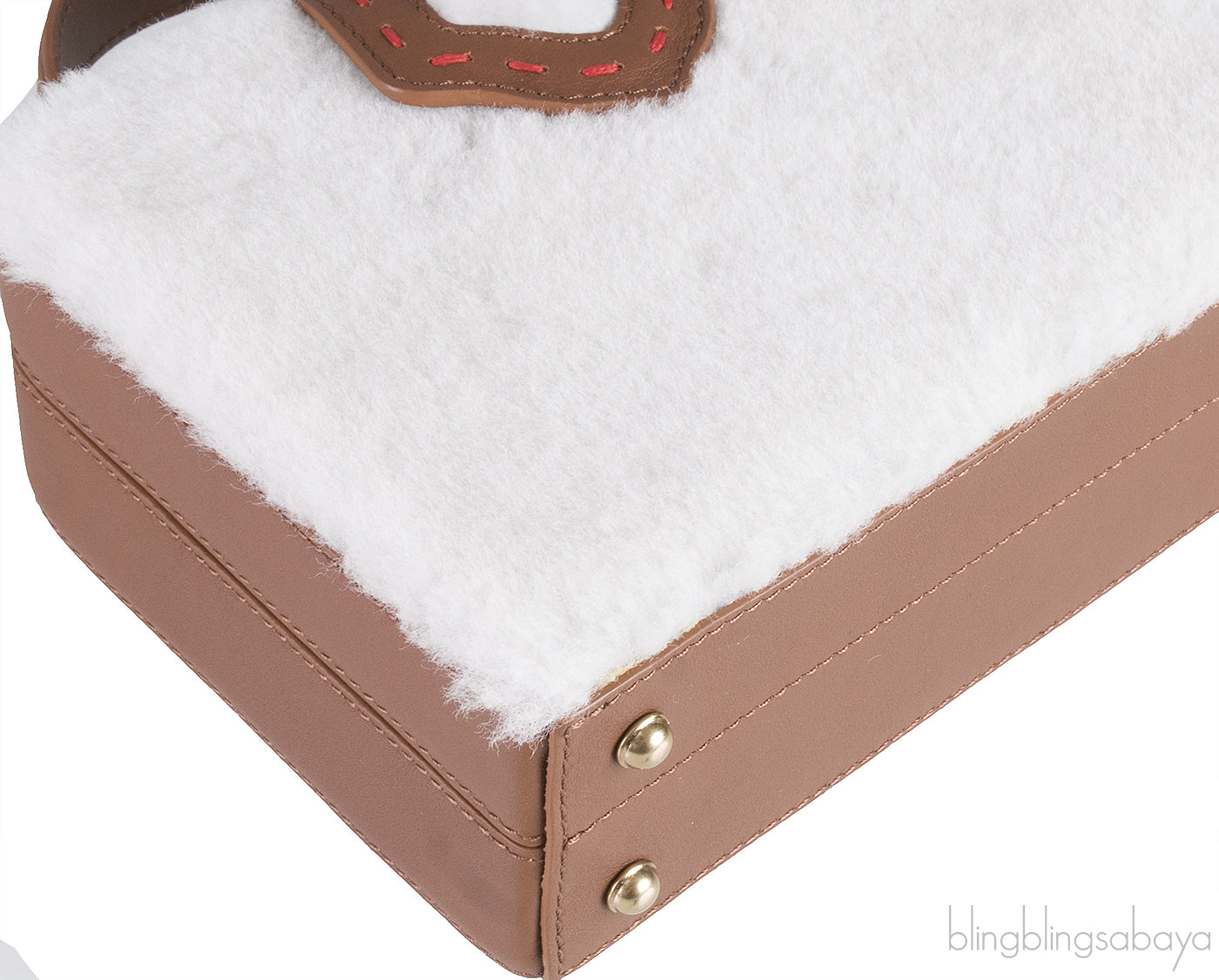 Fey Mini Shearling Box Bag