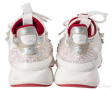 Christian Louboutin White Glitter Donna Sneakers