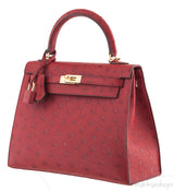 Kelly 25 Rouge VIF Ostrich GHW