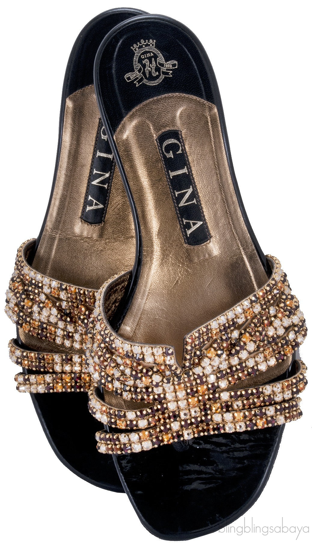 Gold Loren Flat Sandals