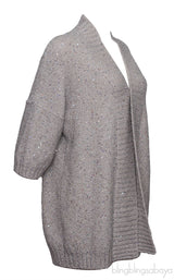 Amina Rubinacci Sequin Metallic Cardigan