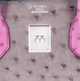 Birkin 35 Tri-Color Ostrich PHW