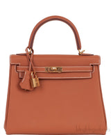 Kelly 25 Gold Togo Retourne GHW