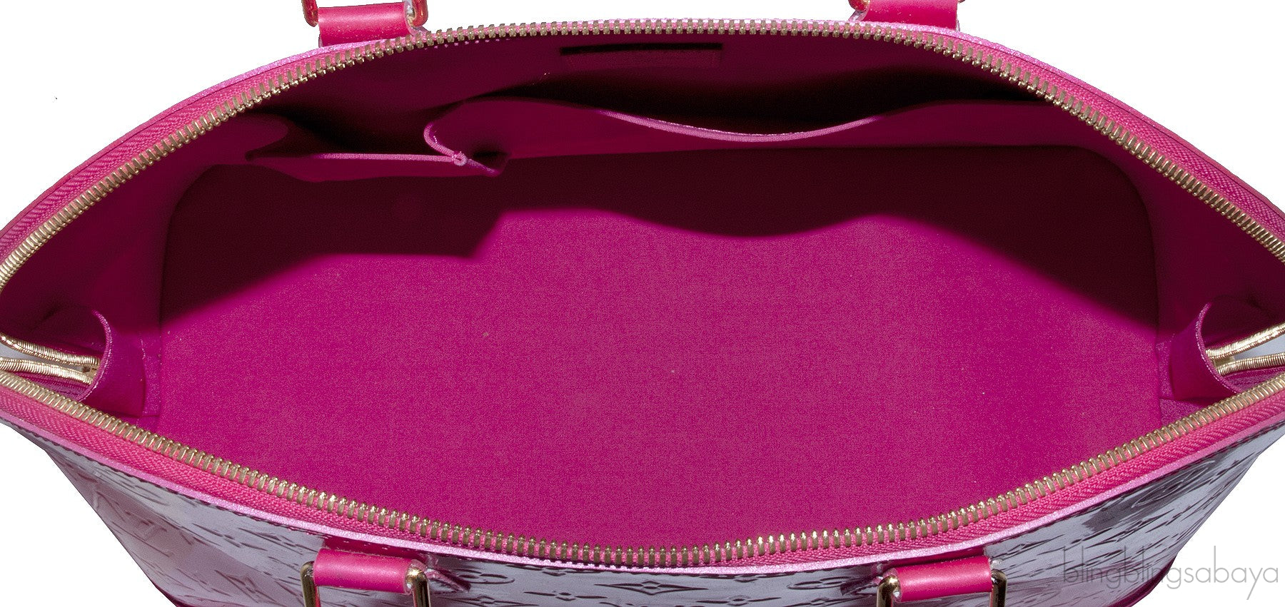 Alma GM Pink Monogram Vernis