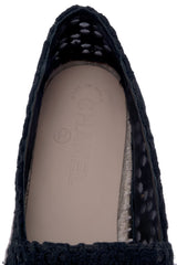CC Lace Mesh Patent Espadrille