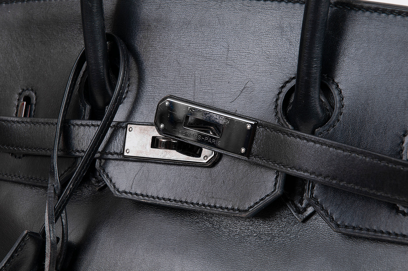 Birkin 35 So Black Box Limited Edition Ruthenium Hardware