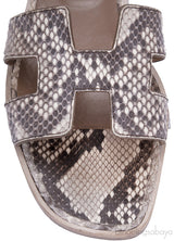 Oran Sandals Natural Python