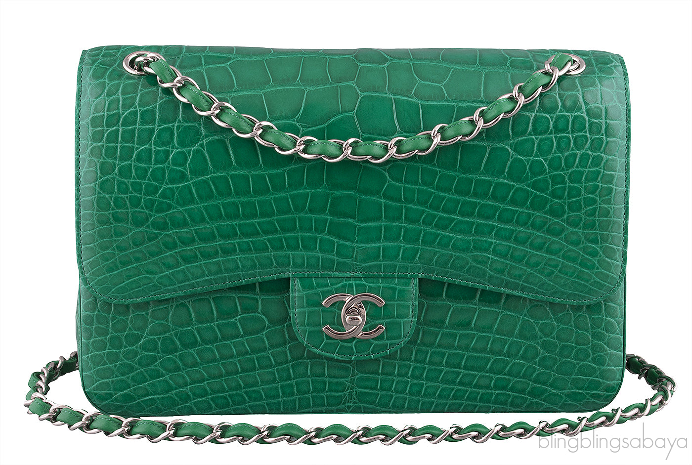 Classic Jumbo Emerald Green Crocodile