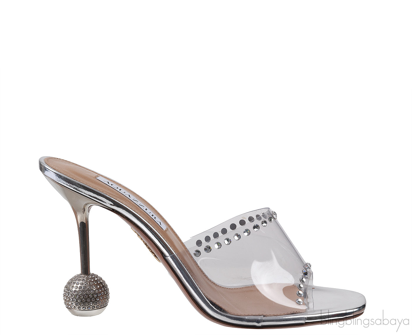 Aquazzura PVC Secrets 95mm Mules 38