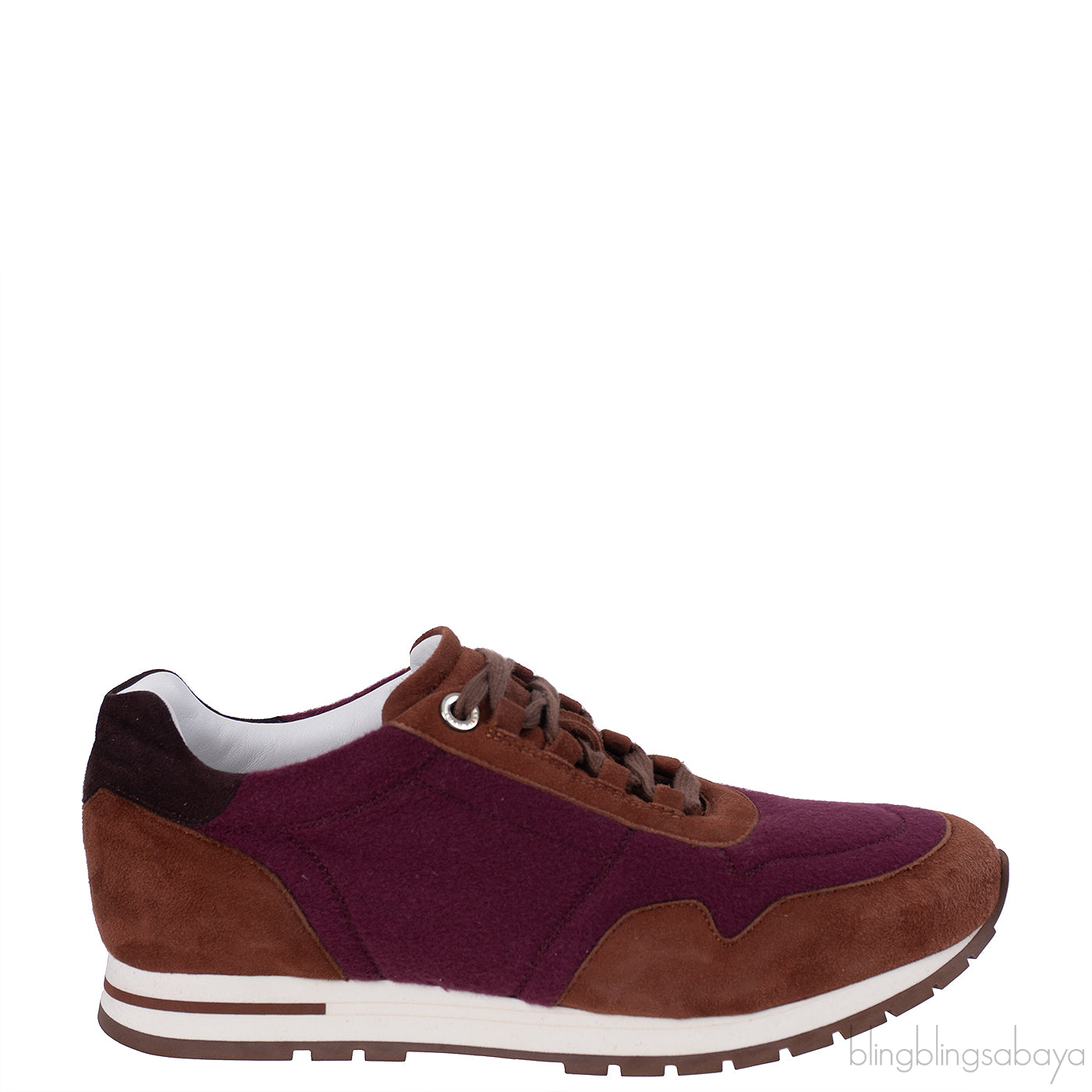 Loro Piana My Wind Tri-color Cashmere Suede Leather Sneaker