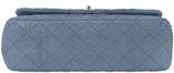 Gray Python Jumbo Double Flap Bag GHW