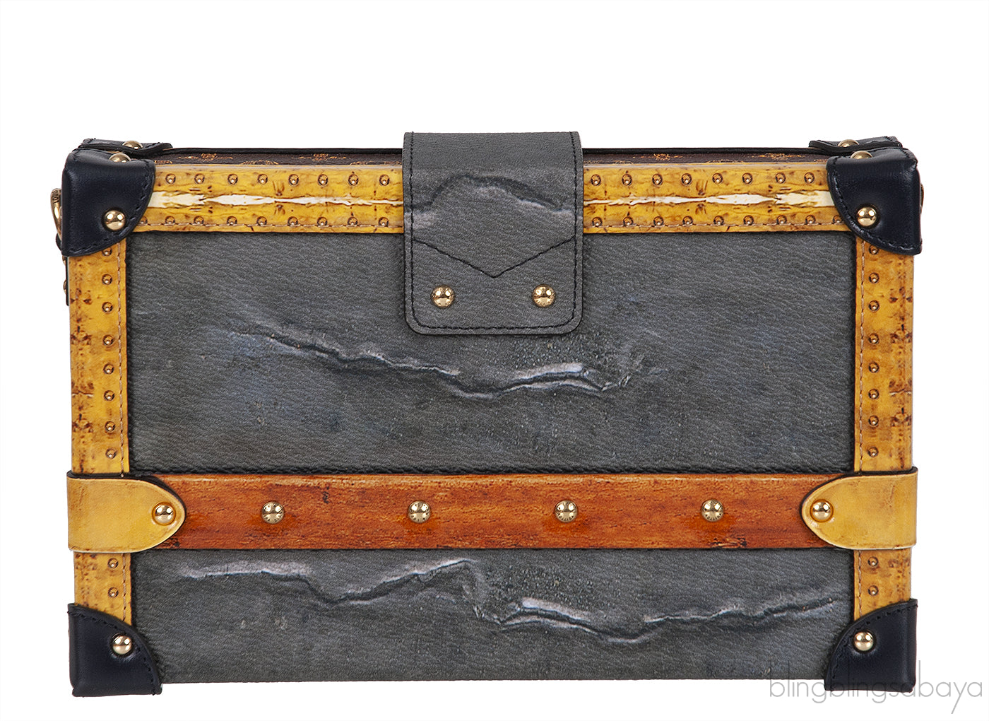 Louis Vuitton Grey Printed Petite Malle GHW