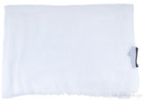 Plain White Long Rectangular Scarf