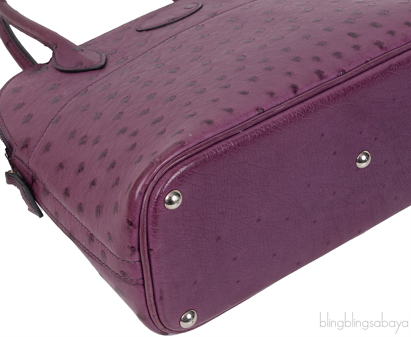 Bolide 27 Purple Ostrich Bag PHW