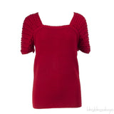 Chanel Red Wool Vintage Top