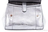 Miss Sicily Satchel Silver Python