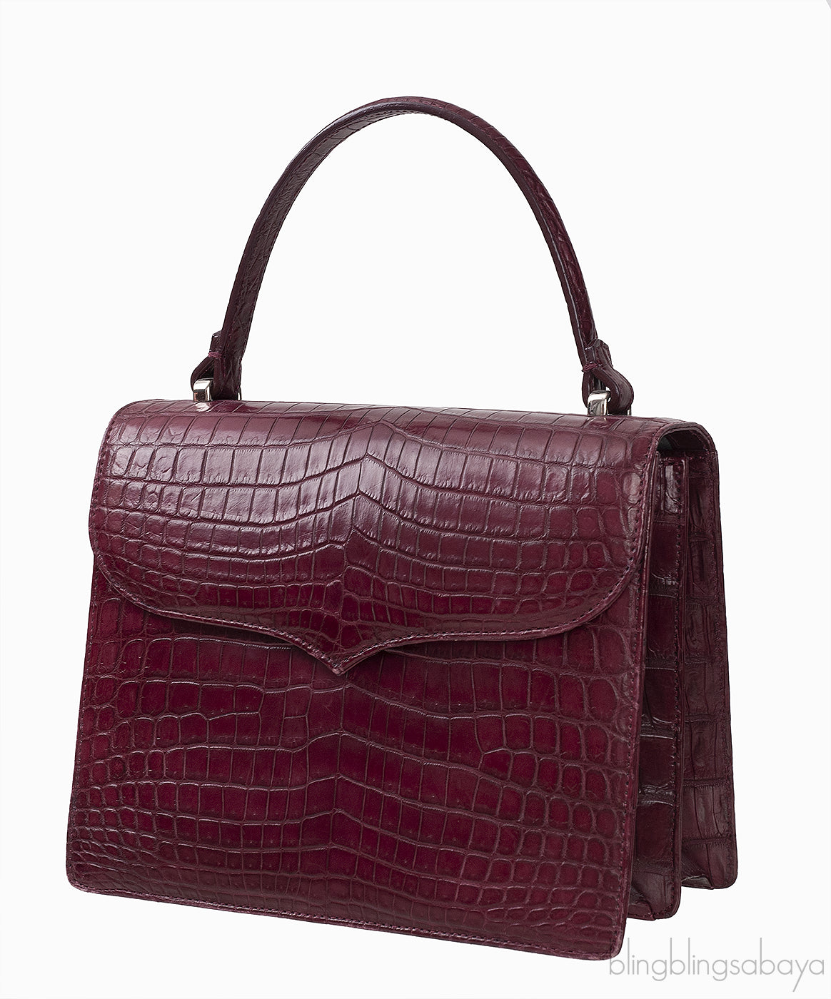 Maxime Bordeaux Crocodile Bag