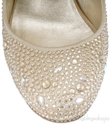 Swarovski Embellished Gold Pump