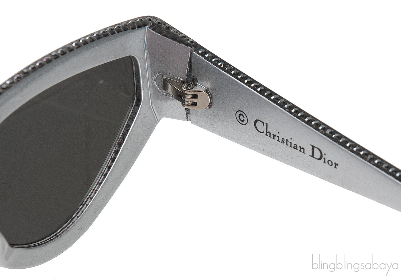 CatStyleDior 1S Grey Crystal Sunglasses