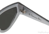 CatStyleDior 1S Grey Crystal Sunglasses