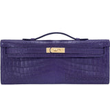 Kelly Cut Niloticus Matte Amethyst Clutch