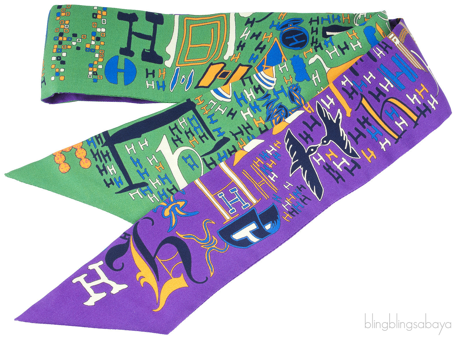 Bi-color Printed Twilly
