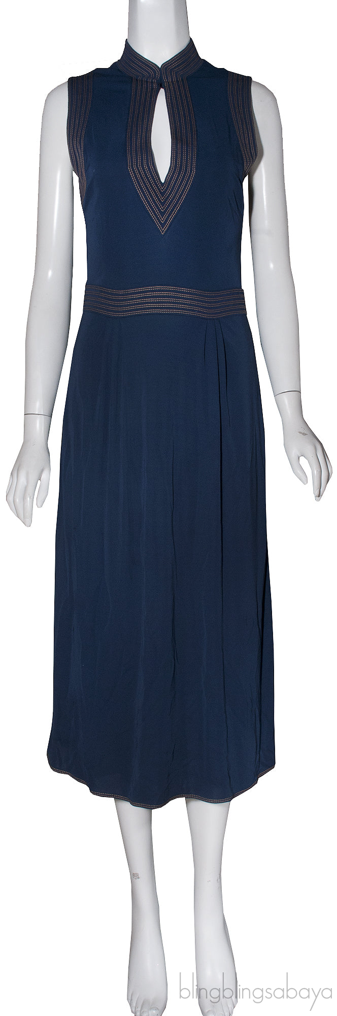 Navy Blue Sleeveless Dress