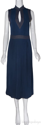 Navy Blue Sleeveless Dress