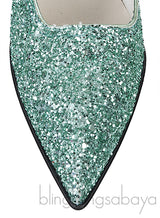 Green Dorothy Glitter Pumps