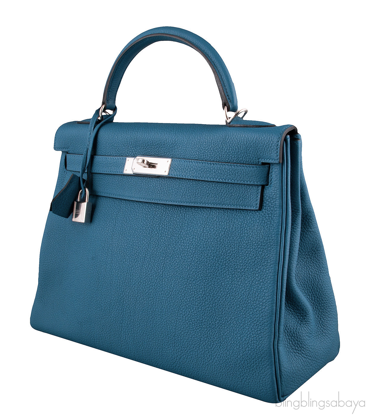 Kelly 32 Retourne Bleu Cobalt Togo