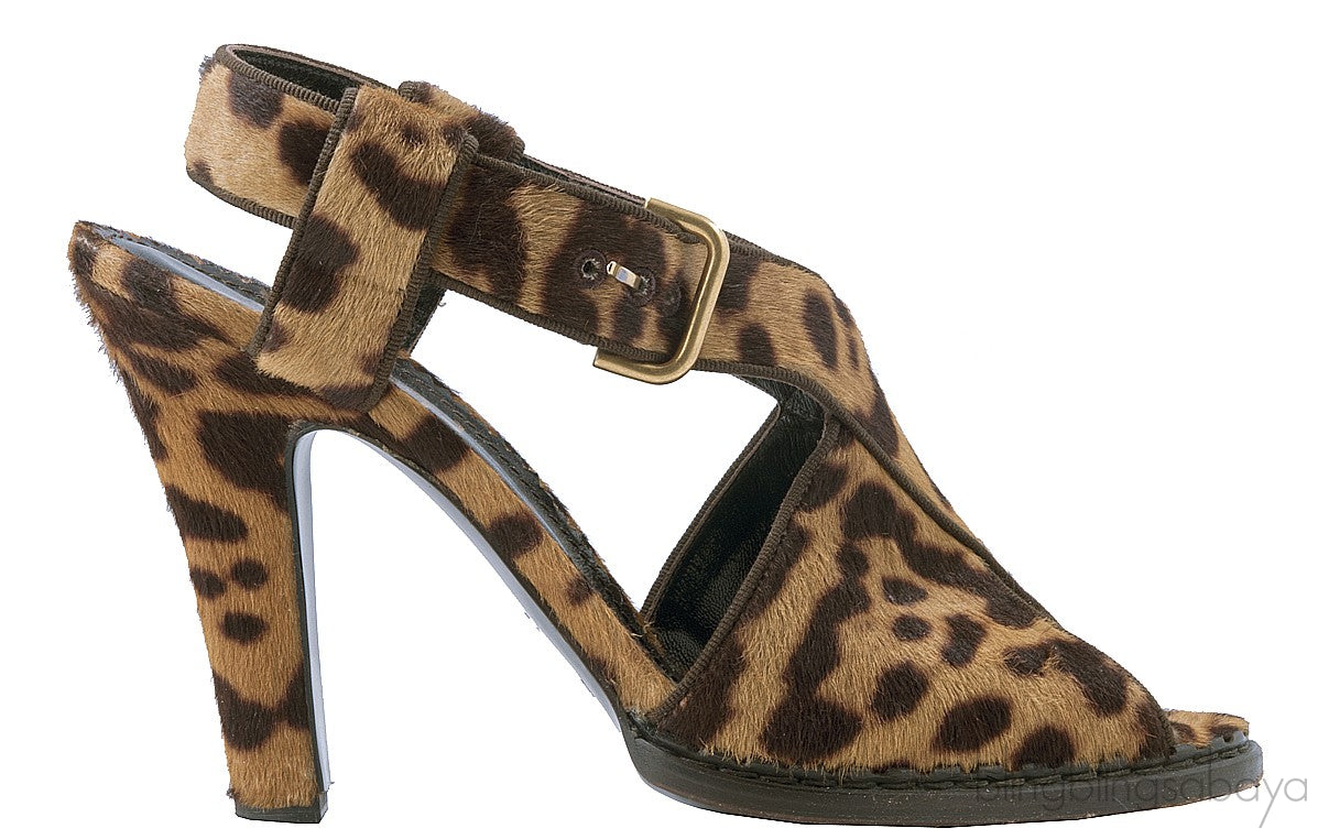 Crisscross Leopard Sandals