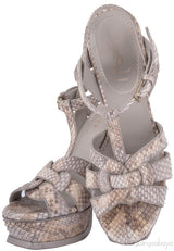Tribute Python Leather Sandals