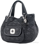 Charming Lock Black Satin Bag