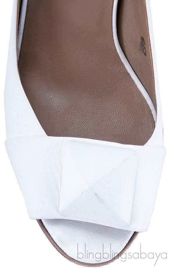 White Slingback Sandals
