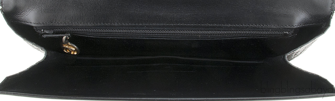 Vintage Crocodile WOC Clutch