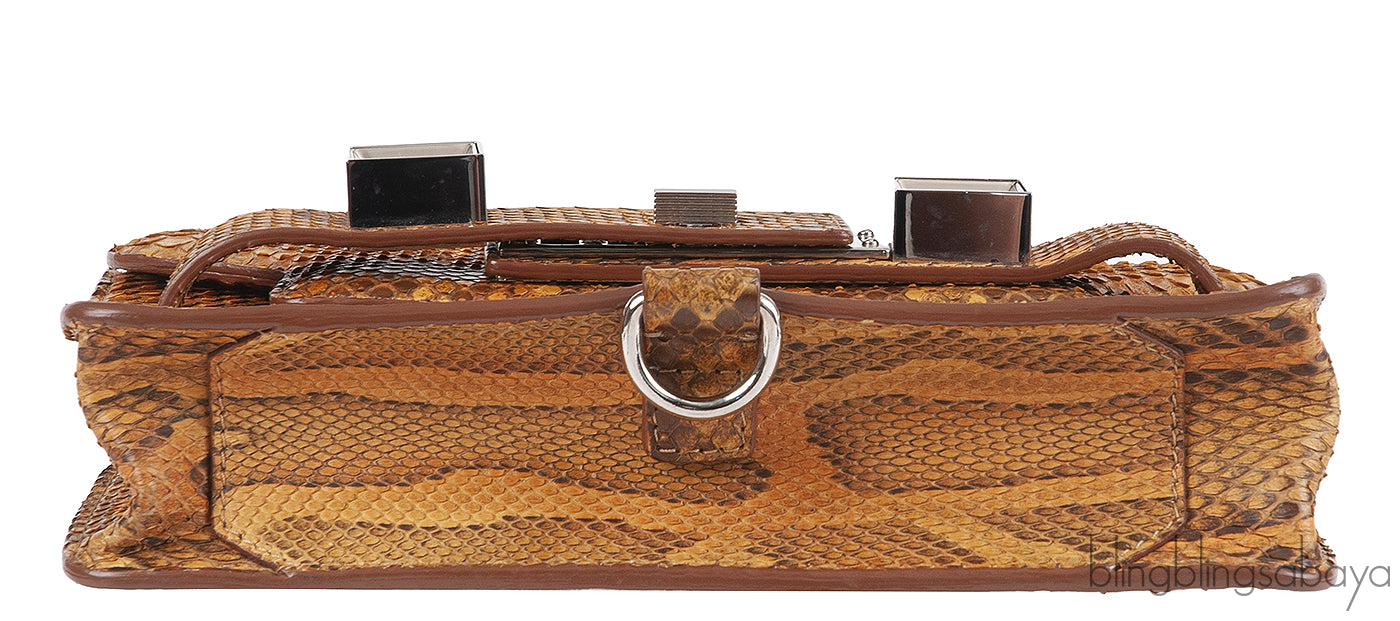Proenza Schouler PS11 Python Amber Clutch Bag