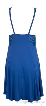 Blue V-neck Camisole Top