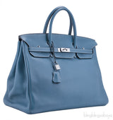 Birkin 40 Blue Jean Togo