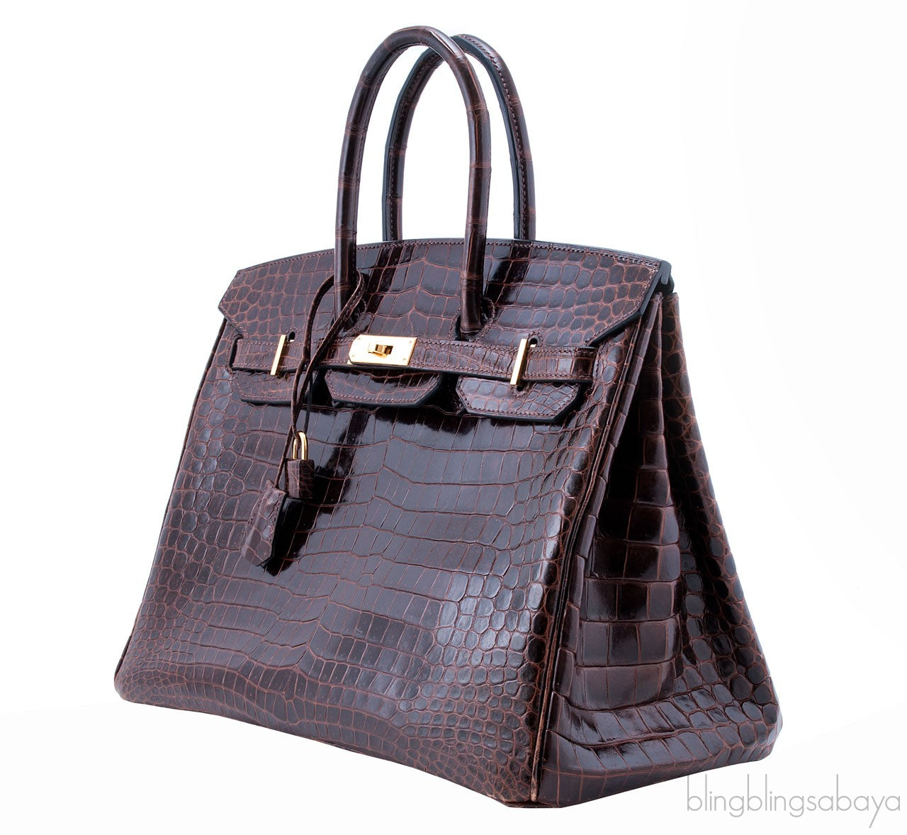 Birkin 35 Havanne Shiny Croco