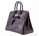 Birkin 35 Havanne Shiny Croco