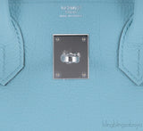 Birkin 30 Bleu Atol Togo PHW