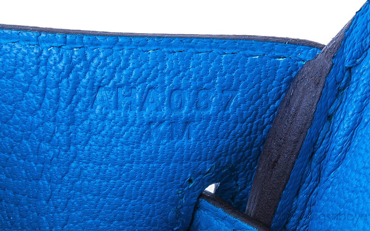 Birkin 25 Togo Bleu Zanzibar*