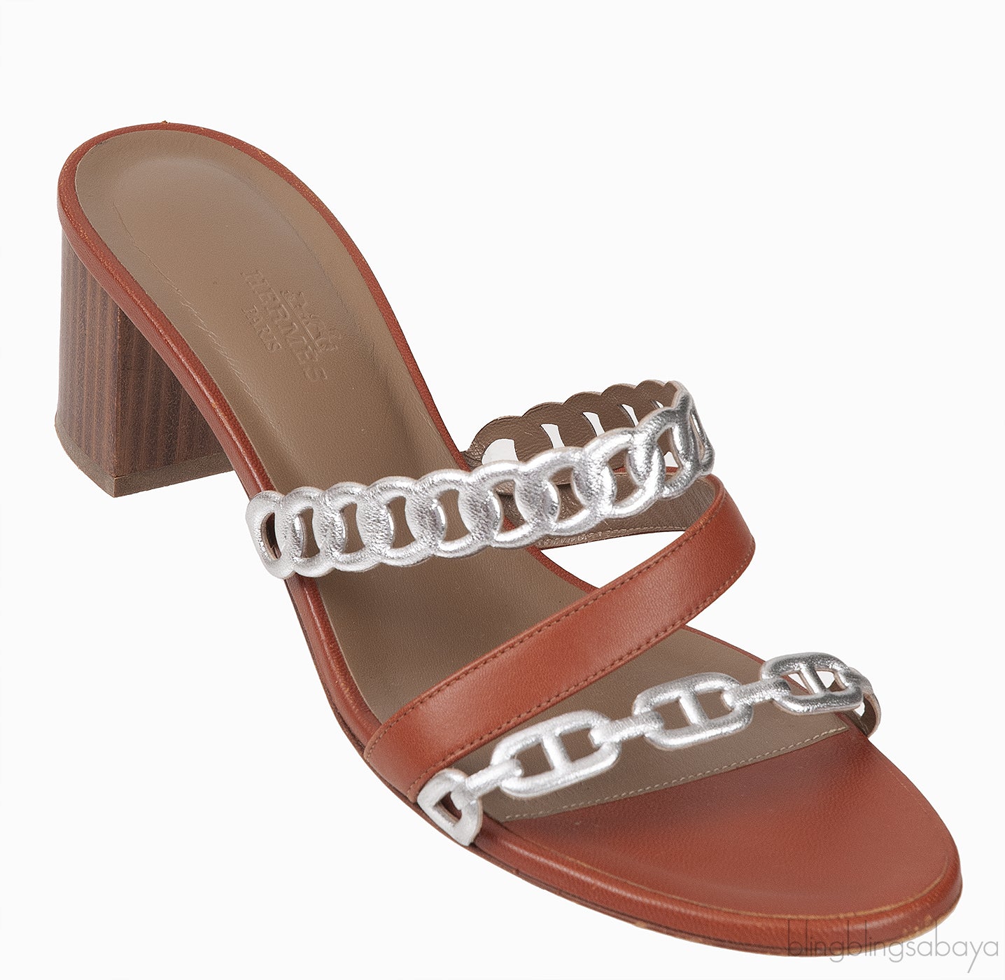 Hermes Brown Ajaccio Sandals