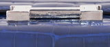 Constance Bleu Electrique Croc Wallet