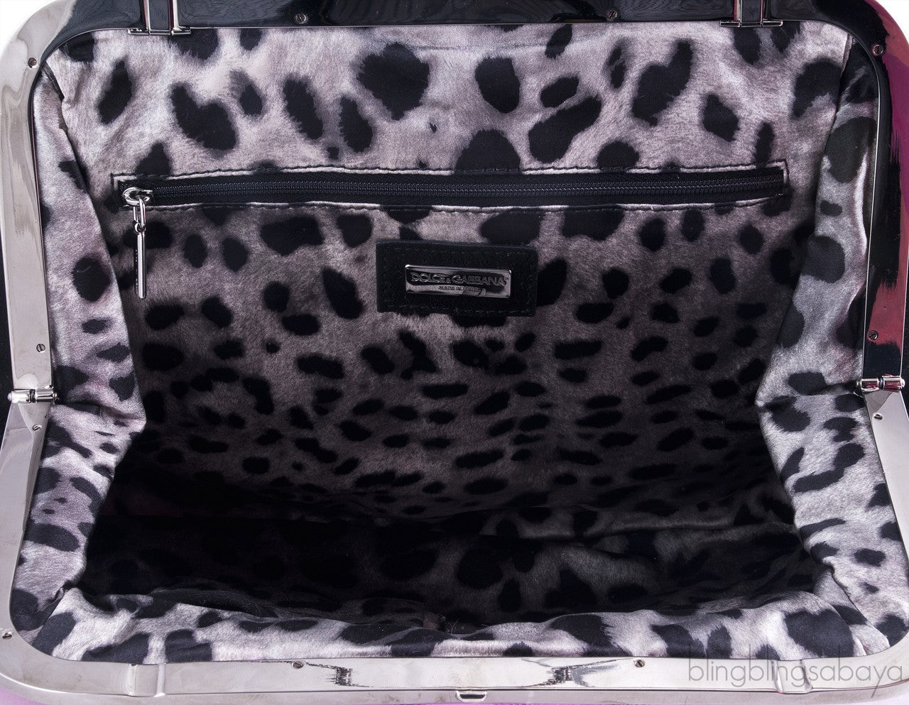 Fur Embellished Clutch Shoulder Bag